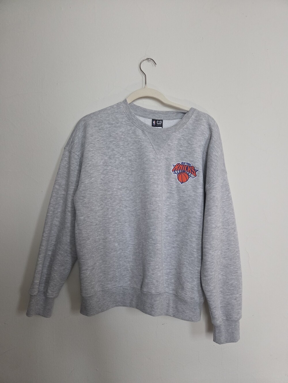 New York Knickw Grey Crewneck Sweatshirt